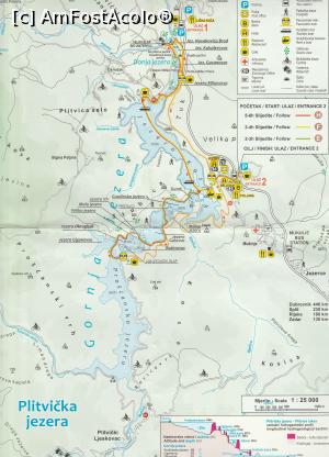 [P68] 68. Harta turistică a Parculului Național „Plitvička jezera”. » foto by msnd <span class="label label-default labelC_thin small">NEVOTABILĂ</span>
