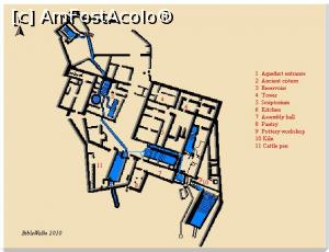 [P26] Parcul National Qumran unde au fost gasite Manuscrisele de la Marea Moarta. Planul sitului. (foto nu imi apartine).  » foto by Diaura* <span class="label label-default labelC_thin small">NEVOTABILĂ</span>