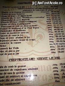 [P02] Exemplu de preturi din meniu. » foto by alinaro
 - 
<span class="allrVoted glyphicon glyphicon-heart hidden" id="av326605"></span>
<a class="m-l-10 hidden" id="sv326605" onclick="voting_Foto_DelVot(,326605,4083)" role="button">șterge vot <span class="glyphicon glyphicon-remove"></span></a>
<a id="v9326605" class=" c-red"  onclick="voting_Foto_SetVot(326605)" role="button"><span class="glyphicon glyphicon-heart-empty"></span> <b>LIKE</b> = Votează poza</a> <img class="hidden"  id="f326605W9" src="/imagini/loader.gif" border="0" /><span class="AjErrMes hidden" id="e326605ErM"></span>