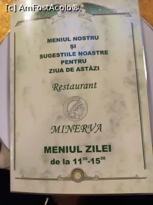 [P18] Craiova, Hotel - Restaurantul Minerva, Coperta Meniului » foto by mprofeanu
 - 
<span class="allrVoted glyphicon glyphicon-heart hidden" id="av1407527"></span>
<a class="m-l-10 hidden" id="sv1407527" onclick="voting_Foto_DelVot(,1407527,4701)" role="button">șterge vot <span class="glyphicon glyphicon-remove"></span></a>
<a id="v91407527" class=" c-red"  onclick="voting_Foto_SetVot(1407527)" role="button"><span class="glyphicon glyphicon-heart-empty"></span> <b>LIKE</b> = Votează poza</a> <img class="hidden"  id="f1407527W9" src="/imagini/loader.gif" border="0" /><span class="AjErrMes hidden" id="e1407527ErM"></span>