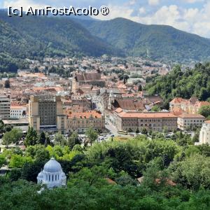 P17 [JUN-2024] Brașov, Cetățuia de la Straja, Panorama cu Piața Sfatului și Biserica Neagră văzută din Bastionul de sud-vest, poză mărită