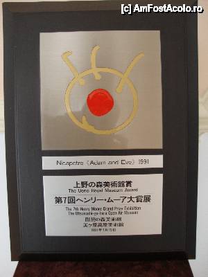 [P18] Marele Premiu obținut în anul 1991 la Concursul Internațional de Sculptură ”Henry Moore” de la Hakone (Japonia). Artistul a obținut acest premiu important cu o lucrare sculptată în marmură ”Adam și Eva”, care a intrat ulterior în colecția Muzeului Regal din Tokio.  » foto by Floryn81
 - 
<span class="allrVoted glyphicon glyphicon-heart hidden" id="av413154"></span>
<a class="m-l-10 hidden" id="sv413154" onclick="voting_Foto_DelVot(,413154,5899)" role="button">șterge vot <span class="glyphicon glyphicon-remove"></span></a>
<a id="v9413154" class=" c-red"  onclick="voting_Foto_SetVot(413154)" role="button"><span class="glyphicon glyphicon-heart-empty"></span> <b>LIKE</b> = Votează poza</a> <img class="hidden"  id="f413154W9" src="/imagini/loader.gif" border="0" /><span class="AjErrMes hidden" id="e413154ErM"></span>