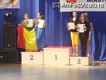 [P20] La aceasta sectiune Romania a ocupat locul 2 singura, iar locul 3 (cele 2 fete in pantaloni galbeni Denisa si Daiana) a fost impartit cu o alta tara. Locul 1 a ramas neocupat deoarece nici o tara nu a atins punctajul pentru a urca acolo. » foto by ghitoca001
 - 
<span class="allrVoted glyphicon glyphicon-heart hidden" id="av82717"></span>
<a class="m-l-10 hidden" id="sv82717" onclick="voting_Foto_DelVot(,82717,5960)" role="button">șterge vot <span class="glyphicon glyphicon-remove"></span></a>
<a id="v982717" class=" c-red"  onclick="voting_Foto_SetVot(82717)" role="button"><span class="glyphicon glyphicon-heart-empty"></span> <b>LIKE</b> = Votează poza</a> <img class="hidden"  id="f82717W9" src="/imagini/loader.gif" border="0" /><span class="AjErrMes hidden" id="e82717ErM"></span>