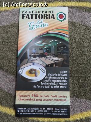 [P22] Voucher reducere - Fattoria del Gusto, Sibiu. » foto by tata123 🔱
 - 
<span class="allrVoted glyphicon glyphicon-heart hidden" id="av792097"></span>
<a class="m-l-10 hidden" id="sv792097" onclick="voting_Foto_DelVot(,792097,6927)" role="button">șterge vot <span class="glyphicon glyphicon-remove"></span></a>
<a id="v9792097" class=" c-red"  onclick="voting_Foto_SetVot(792097)" role="button"><span class="glyphicon glyphicon-heart-empty"></span> <b>LIKE</b> = Votează poza</a> <img class="hidden"  id="f792097W9" src="/imagini/loader.gif" border="0" /><span class="AjErrMes hidden" id="e792097ErM"></span>