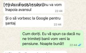 [P04] continuare, dupa recenzie, ne anunta ca nu mai returneaza avansul. » foto by dacicul
 - 
<span class="allrVoted glyphicon glyphicon-heart hidden" id="av1531571"></span>
<a class="m-l-10 hidden" id="sv1531571" onclick="voting_Foto_DelVot(,1531571,13124)" role="button">șterge vot <span class="glyphicon glyphicon-remove"></span></a>
<a id="v91531571" class=" c-red"  onclick="voting_Foto_SetVot(1531571)" role="button"><span class="glyphicon glyphicon-heart-empty"></span> <b>LIKE</b> = Votează poza</a> <img class="hidden"  id="f1531571W9" src="/imagini/loader.gif" border="0" /><span class="AjErrMes hidden" id="e1531571ErM"></span>