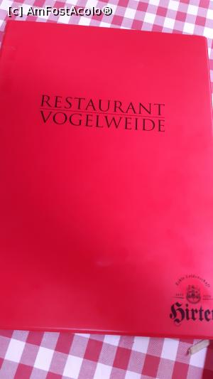 [P40] Restaurant Vogelweide - meniul » foto by Carmen Ion
 - 
<span class="allrVoted glyphicon glyphicon-heart hidden" id="av1283320"></span>
<a class="m-l-10 hidden" id="sv1283320" onclick="voting_Foto_DelVot(,1283320,18297)" role="button">șterge vot <span class="glyphicon glyphicon-remove"></span></a>
<a id="v91283320" class=" c-red"  onclick="voting_Foto_SetVot(1283320)" role="button"><span class="glyphicon glyphicon-heart-empty"></span> <b>LIKE</b> = Votează poza</a> <img class="hidden"  id="f1283320W9" src="/imagini/loader.gif" border="0" /><span class="AjErrMes hidden" id="e1283320ErM"></span>