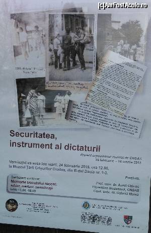 [P02] Muzeul Ţării Crişurilor - expoziţia temporară 'Securitatea, instrument al dictaturii'.  » foto by bogumil
 - 
<span class="allrVoted glyphicon glyphicon-heart hidden" id="av602042"></span>
<a class="m-l-10 hidden" id="sv602042" onclick="voting_Foto_DelVot(,602042,18574)" role="button">șterge vot <span class="glyphicon glyphicon-remove"></span></a>
<a id="v9602042" class=" c-red"  onclick="voting_Foto_SetVot(602042)" role="button"><span class="glyphicon glyphicon-heart-empty"></span> <b>LIKE</b> = Votează poza</a> <img class="hidden"  id="f602042W9" src="/imagini/loader.gif" border="0" /><span class="AjErrMes hidden" id="e602042ErM"></span>