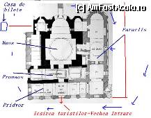 [P02] Harta pe care am insemnat Pridvorul, Pronaosul, Naosul si Paraclisul. Se vine din dreapta, se ocoleste biserica si se intra in Paraclis. Magazinul cu suveniruri e pe colt, in interior, langa Minaret. Intrarea principala e acum iesirea turistilor. Harta Biserica Chora. » foto by TraianS
 - 
<span class="allrVoted glyphicon glyphicon-heart hidden" id="av323536"></span>
<a class="m-l-10 hidden" id="sv323536" onclick="voting_Foto_DelVot(,323536,28421)" role="button">șterge vot <span class="glyphicon glyphicon-remove"></span></a>
<a id="v9323536" class=" c-red"  onclick="voting_Foto_SetVot(323536)" role="button"><span class="glyphicon glyphicon-heart-empty"></span> <b>LIKE</b> = Votează poza</a> <img class="hidden"  id="f323536W9" src="/imagini/loader.gif" border="0" /><span class="AjErrMes hidden" id="e323536ErM"></span>