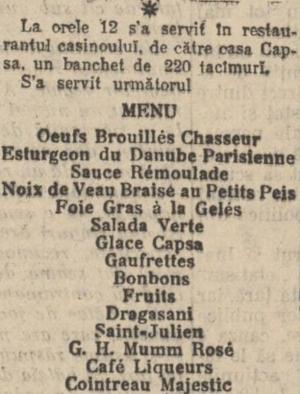 [P29] Meniul servit la inaugurarea din 1914 (Mișcarea, august 1910) » foto by tata123 🔱 <span class="label label-default labelC_thin small">NEVOTABILĂ</span>